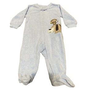 Carters 6 m Baby Boy Sleeper PJs Terry Cloth Outfit One Piece Romper 4/$20 🛑